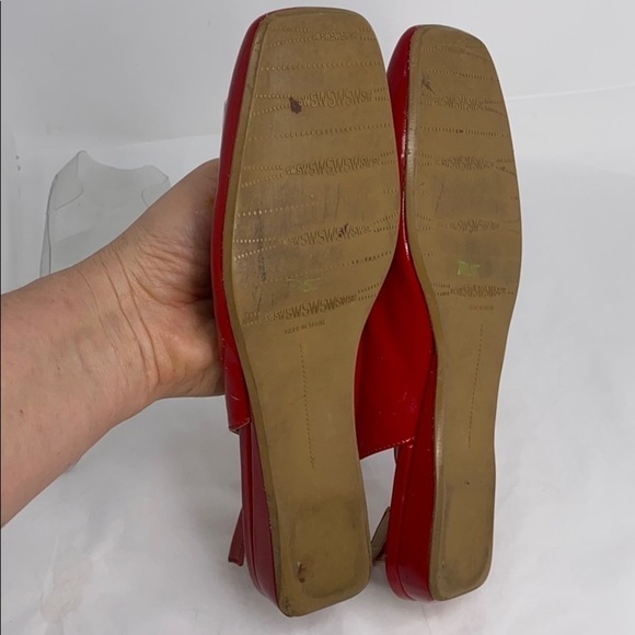 Stuart Weitzman Sz 6.5 Red Patent Leather Flats - Picture 8 of 12
